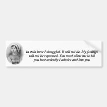 Jane Austen's Pride Bumper Stickers