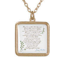 Jane Austen's Pride & Prejudice Quote #1 Necklaces
