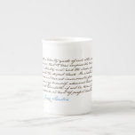Jane Austen's Pride & Prejudice Quote #1 Bone China Mugs