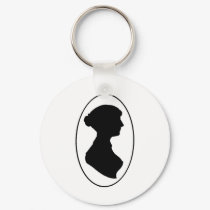 Jane Austen's Silhouette keychains