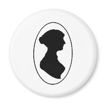 Jane Austen's Silhouette magnets