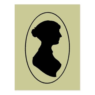 Jane Austen's Silhouette Postcard