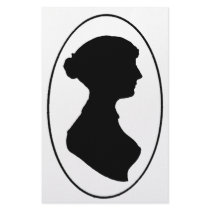 Jane Austen's Silhouette Custom Stationery