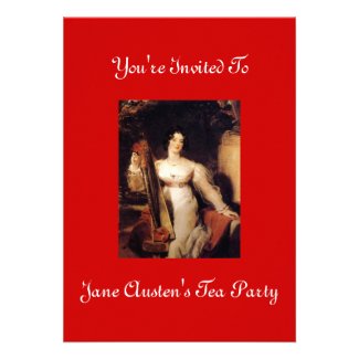 Jane Austen's Tea Party Invitation 2
