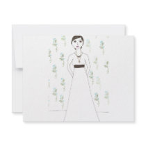 Jane Austen's  wallpaper invitations