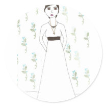 Jane Austen's  wallpaper stickers