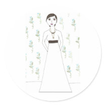 Jane Austen's  wallpaper stickers