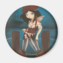Jane - fantasy Fairy Pirate magnet magnets