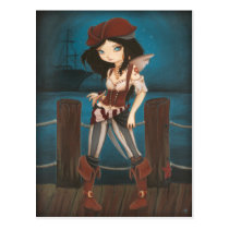 Jane - fantasy Fairy Pirate post card postcards