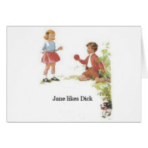Jane likes Dick cards