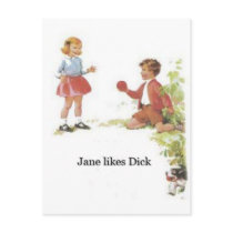 Jane likes Dick postcards