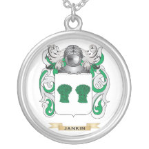 Jankin Coat of Arms (Family Crest) Custom Necklace