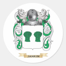 Jankin Coat of Arms (Family Crest) Sticker