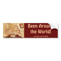 JANSZ Old World Map bumper stickers