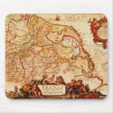 JANSZ Old World Map mousepads by PrintedGifts JANSZ Old World Map mousepads