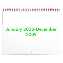 January 2008-December 2009 calendars