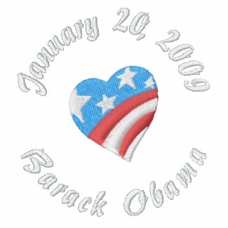 January 20, 2009, Barack Obama embroideredshirt