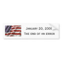 January 20, 2009, The End of an Error bumper stickers