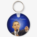 January 20: Change Begins (Obama Inauguration) keychain