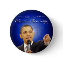 January 20: Obama's First Day Button