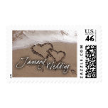 January Beach Destination Wedding Postage