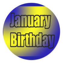 January Birthday 1 stickers