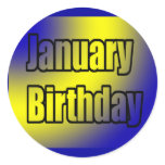 January Birthday 1 stickers
