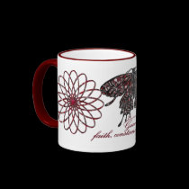 January Birthstone Butterfly Mug mugs