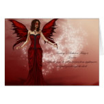January Birthstone Fairy Birthday Card