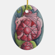 January Dragon Christmas Tree Ornaments