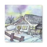 January in the Garden Refrigerator Magnet