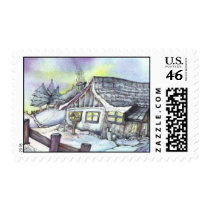 January in the Garden Stamp