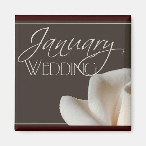 January Save the date Magnet