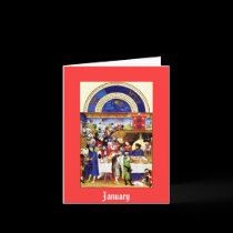 January - the Tres Riches Heures du Duc de Berry cards