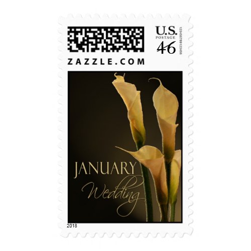 January Wedding Calla Lily stamp