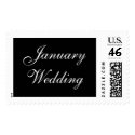 January Wedding Formal stamp