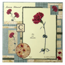 January's Flower tiles