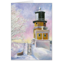 Januarys Light Blank Card