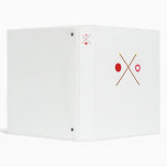 Japan and Saitama Crossed Flags 3 Ring Binder