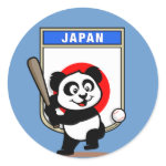 This cute little panda is ready to play for the Japanese team! Panda holds a bat and is about to swing at the ball. Great for fans of the Japan baseball team or Japanese baseball players.