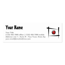 Japan Brush Flag Business Cards