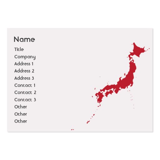 Japan - Chubby Business Card Templates