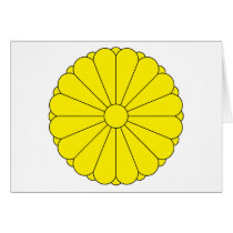 Japan Coat of Arms cards by FlagTshirts Japan Coat of Arms cards