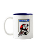 This cute cycling panda stands in front of a Japanese flag with his bike. This original design makes a perfect gift for bicycling fanatics in Japan. Great for everyone who loves cute pandas and biking.