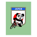 Japan Cycling Panda Post Cards