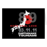 Japan Earthquake 8.9 Greeting Cards