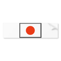 Japan Flag bumper stickers