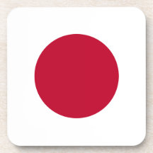 Japan Flag Cork Coaster