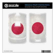 Japan Flag; Decals For Motorola RAZR