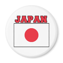 Japan Flag magnets by worldflagtshirts Japan Flag magnets